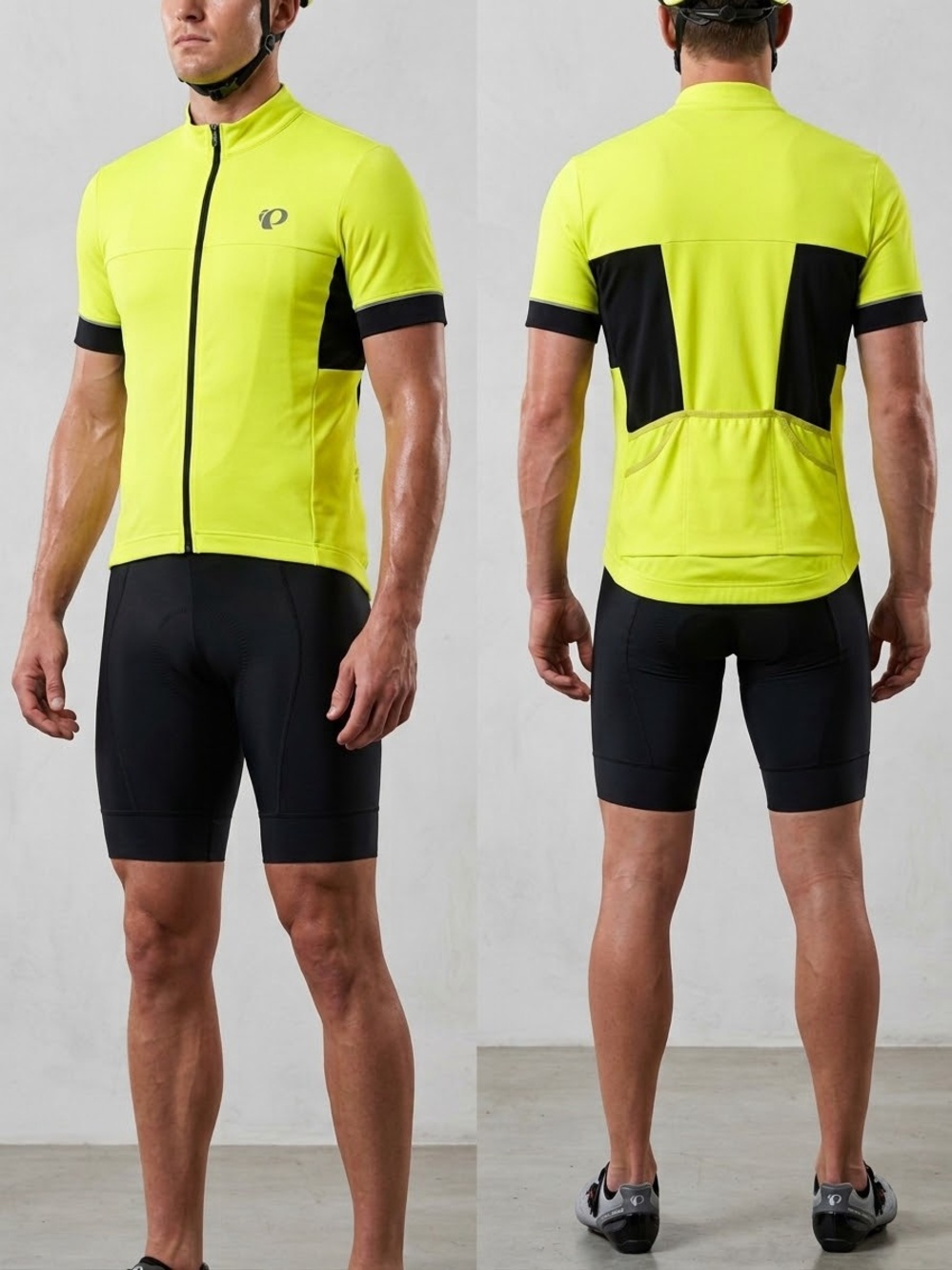 Pearl Izumi Men’s Neon Yellow & Black Cycling Jersey